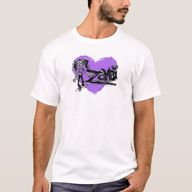 T-shirt Zombi - chemise Girly recommandée (Devant)