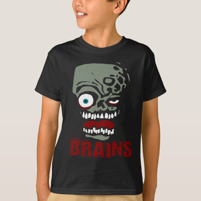 T-shirt Zombi de cerveaux (Devant)