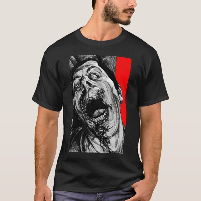 T-shirt Zombi de crainte (Devant)