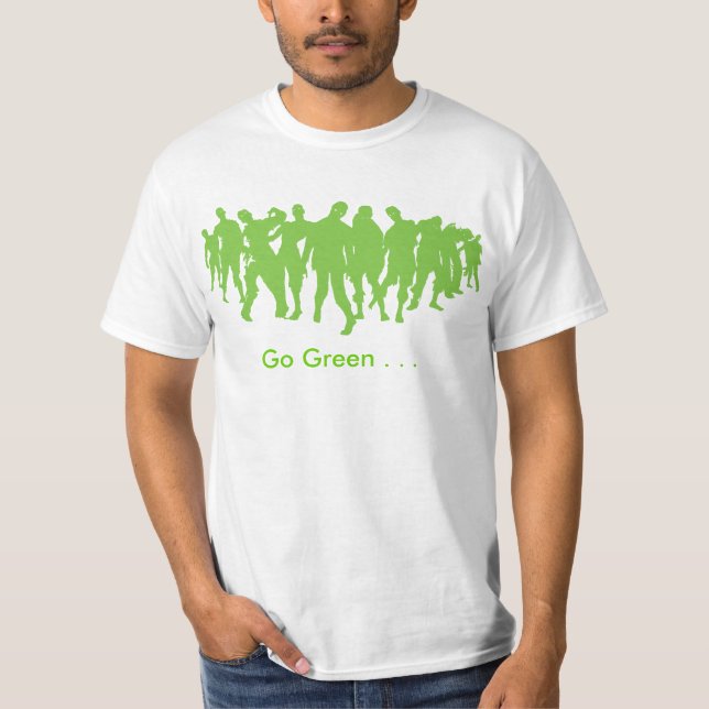 T-shirt ZOMBI de devenez écolo… ! (Devant)