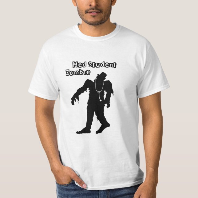 T-shirt Zombi d'étudiant de Med (Devant)