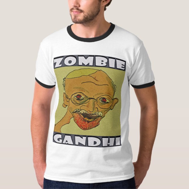 T-shirt Zombi Gandhi (Devant)
