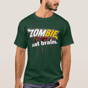 T-shirt Zombi - mangez les cerveaux