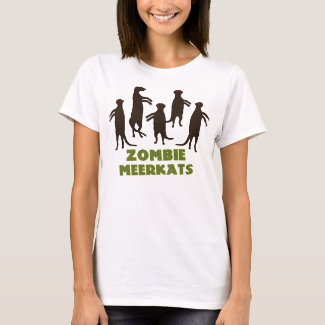 T-shirt Zombi Meerkats ! (Devant)