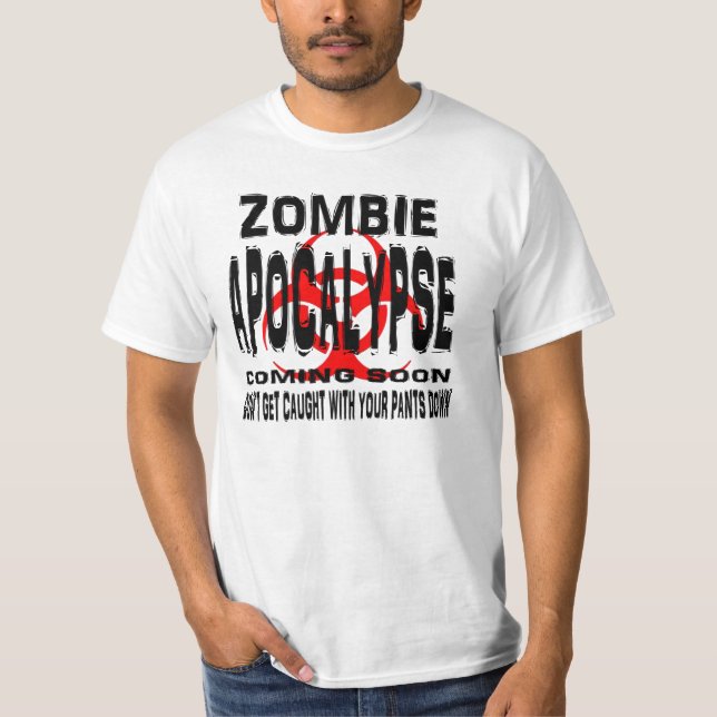 T-shirt Zombi. Ne vous faites pas attraper avec votre (Devant)