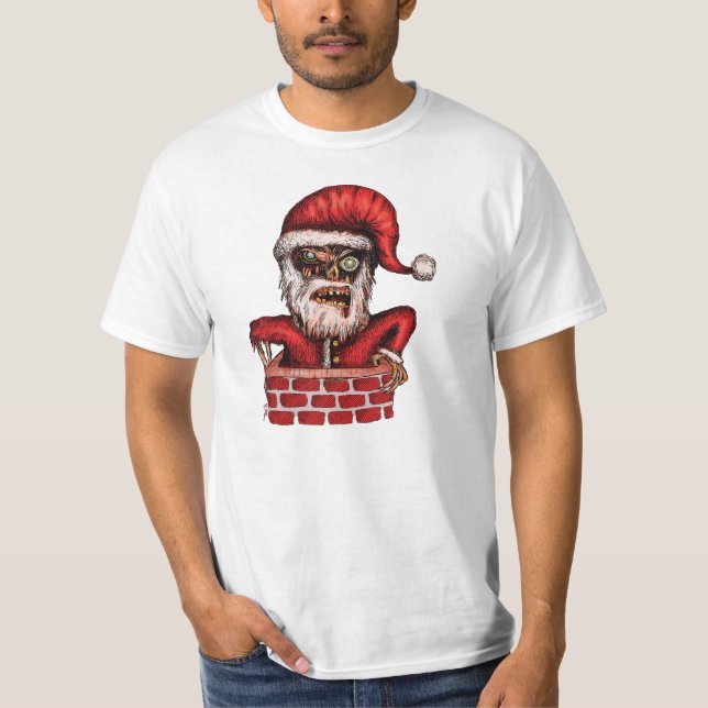 T-shirt Zombi Père Noël (Devant)