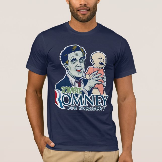 T-shirt Zombi Romney pour le Président Shirt (Devant)