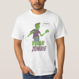 T-shirt Zombi végétalien