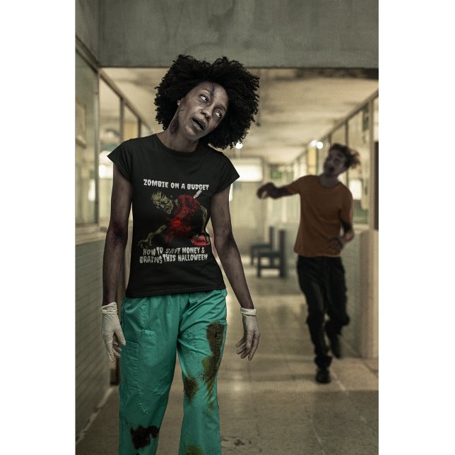 T-shirt Zombie À L'Halloween Budget (Créateur téléchargé)