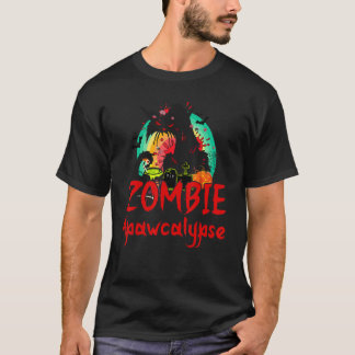 T-shirt Zombie Apawcalypse Cat Halloween