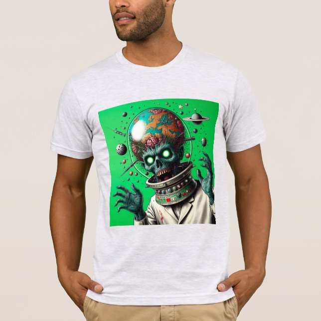 T-shirt Zombie Apocalypse dans l'espace : (Devant)