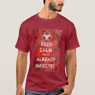 T-shirt Zombie Apocalypse Garder le calme