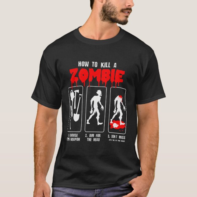 T-shirt Zombie Apocalypse Zombie Halloween nuit (Devant)
