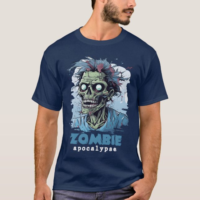 T-shirt Zombie Apocalypse Zombies cadavre Halloween fille (Devant)