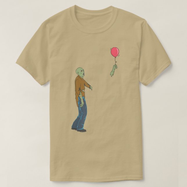 T-shirt Zombie Avec Balloon Zombies Drôle Halloween Art 69 (Design devant)