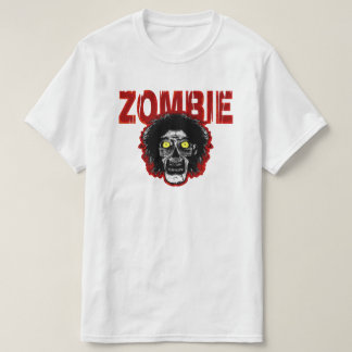 T-shirt ZOMBIE avec tête rouge