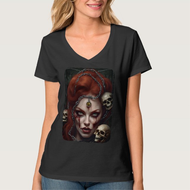 T-shirt Zombie Babe 03 (Devant)