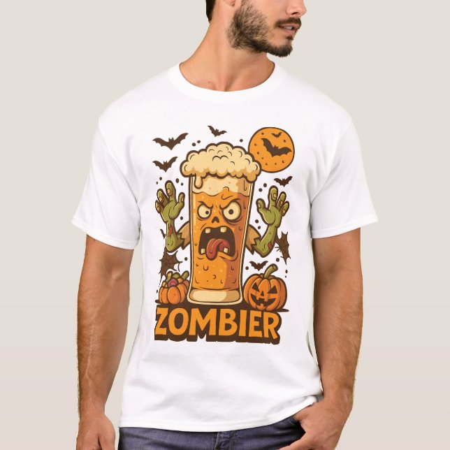 T-shirt Zombie Bierglas (Devant)