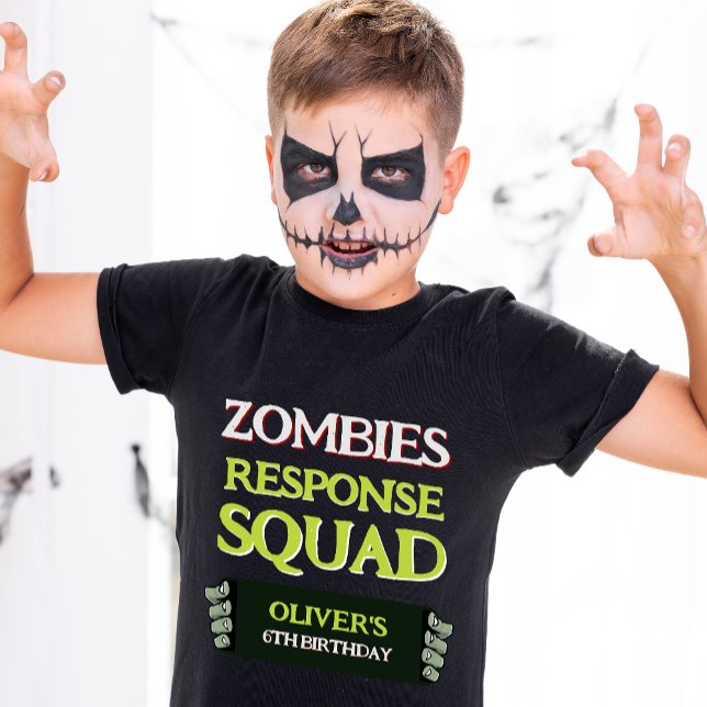 T-shirt Zombie Birthday Response Squad Amusant Halloween K (Créateur téléchargé)