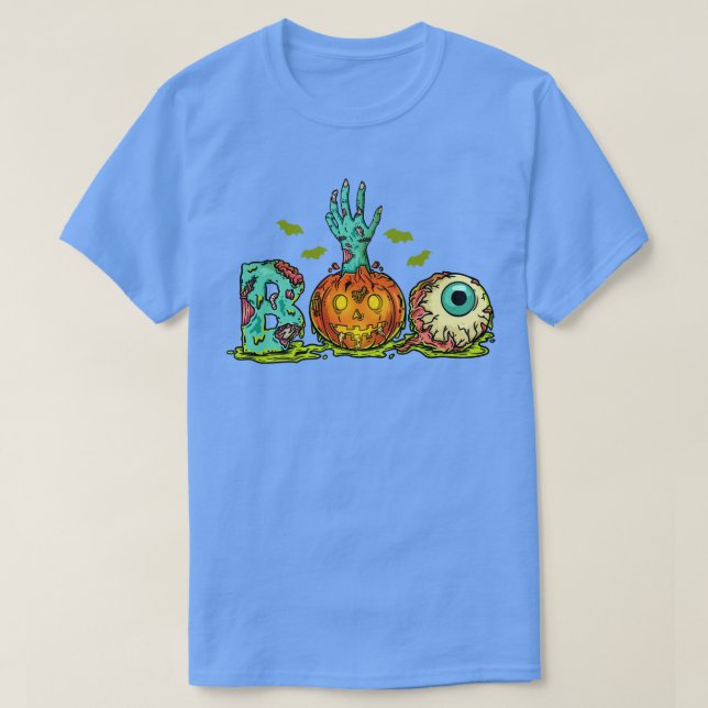 T-shirt Zombie Boo Halloween (Design devant)