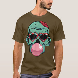 T-shirt Zombie Bubblegum Lazy Costume d'Halloween drôle Mo