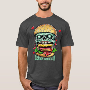T-shirt Zombie Burger Délicieux
