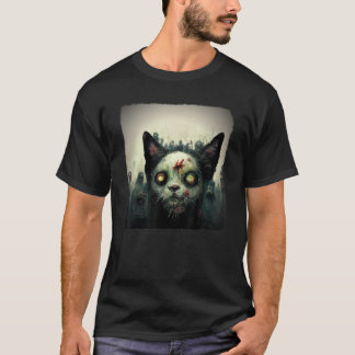 T-shirt Zombie Ca Esthétique Épouvantable Horreur Écran H