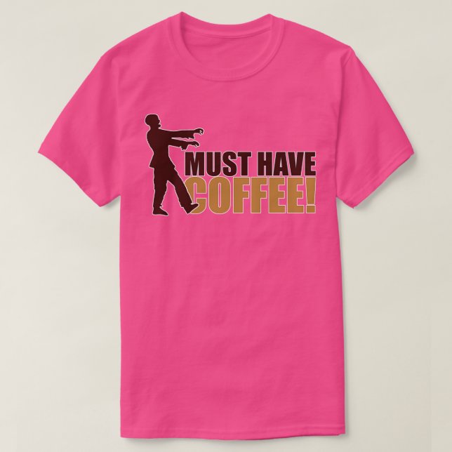 T-shirt Zombie café (Design devant)