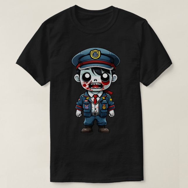 T-shirt Zombie coréen pilote (Design devant)