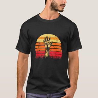 T-shirt Zombie Coucher de soleil Halloween Horreur Déplais