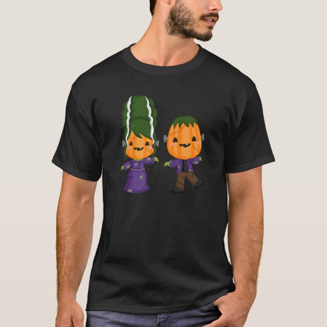 T-shirt Zombie couple jumelé couple famille Halloween co (Devant)