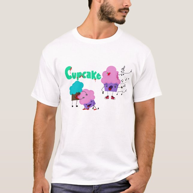 T-shirt Zombie Cupcakes (Devant)