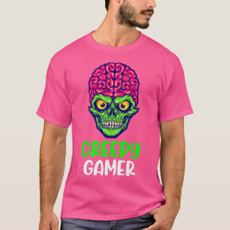T-shirt Zombie Déplaisant Gamer Halloween jeu vidéo Skelet
