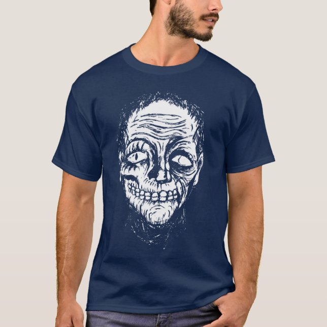 T-shirt zombie drôle (Devant)