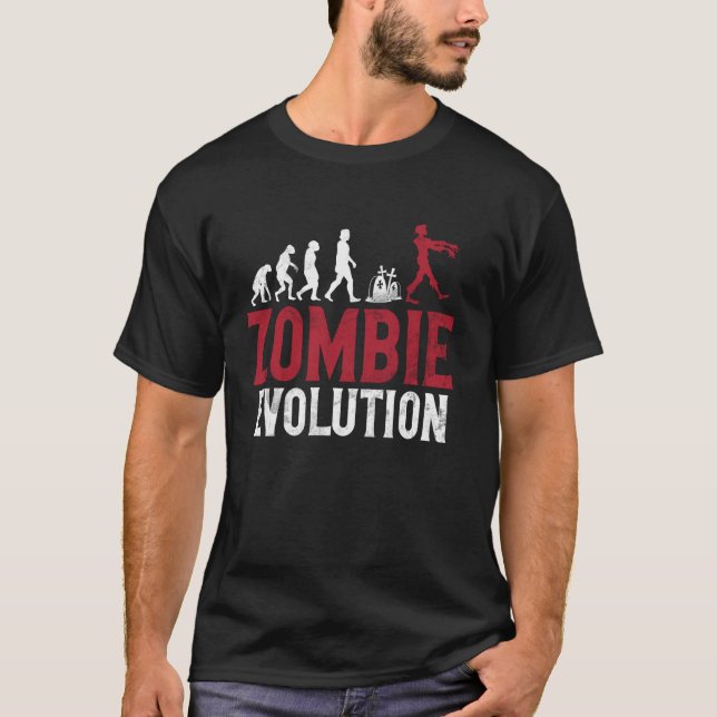 T-shirt Zombie Evolution (Devant)