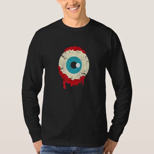 T-shirt Zombie Eyeball Halloween Parti effrayant Zombies F (Devant)