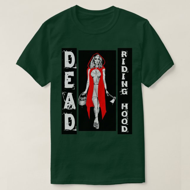 T-shirt Zombie Fairytales Hood MORT RIDING HOOD 1 (Design devant)