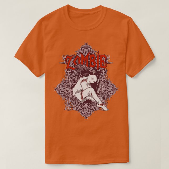 T-shirt Zombie fille Vintage (Design devant)
