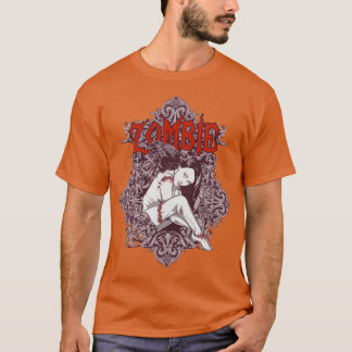 T-shirt Zombie fille Vintage