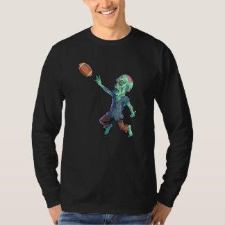 T-shirt Zombie Football Halloween Hommes Garçons Football 