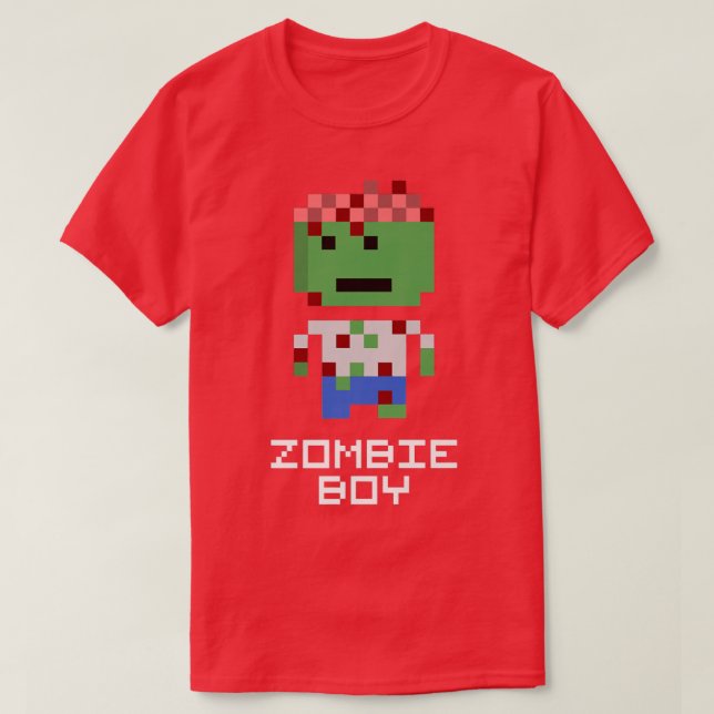 T-shirt Zombie Garçon Halloween Garçons Enfants Funny 6923 (Design devant)