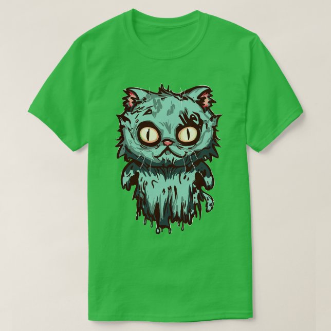 T-shirt Zombie Ghost Cat sans texte (Design devant)