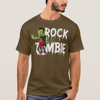 T-shirt Zombie Guitare Undead Musique d'Halloween 