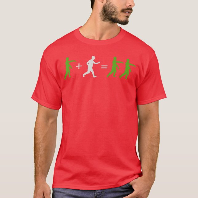 T-shirt Zombie Halloween Maths Horror Men Women friend (Devant)