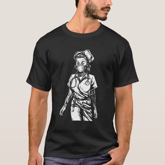 T-shirt Zombie - Halloween Monster Zombie (Devant)