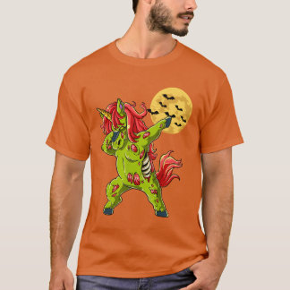 T-shirt Zombie Halloween unicorne Halloween costume cadeau