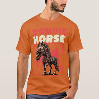 T-shirt Zombie Horse drôle