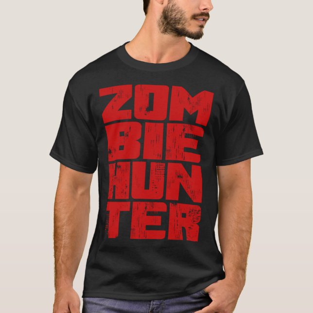 T-shirt Zombie Hunter  Halloween Hunting Blood Outfit (Devant)