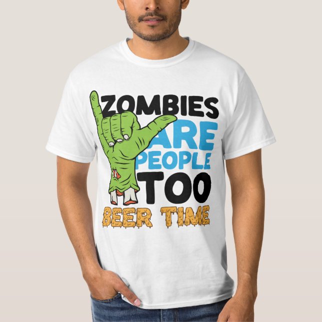 T-shirt Zombie in the Bar (Devant)
