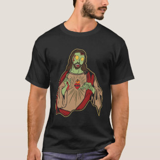 T-shirt Zombie Jesus Risen Easter Sunday Religous Christ J